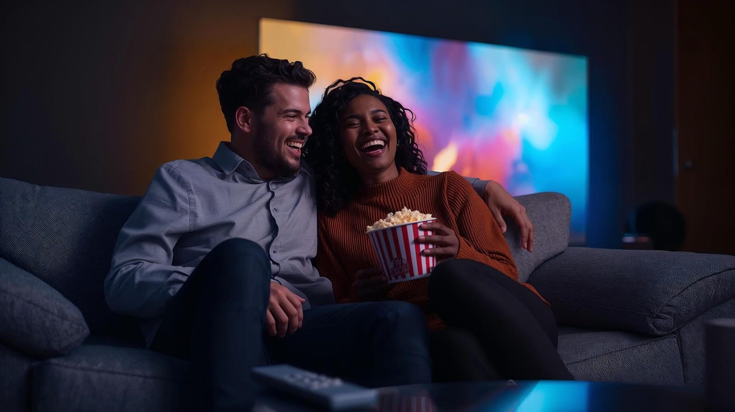 Couple Watching Movies