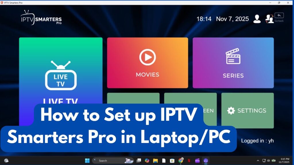 شرح واجهة IPTV Smarters Pro للكمبيوتر - سيرفر AirTV